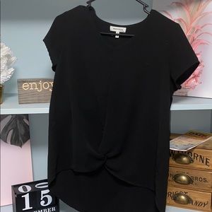 Black high-low shirt